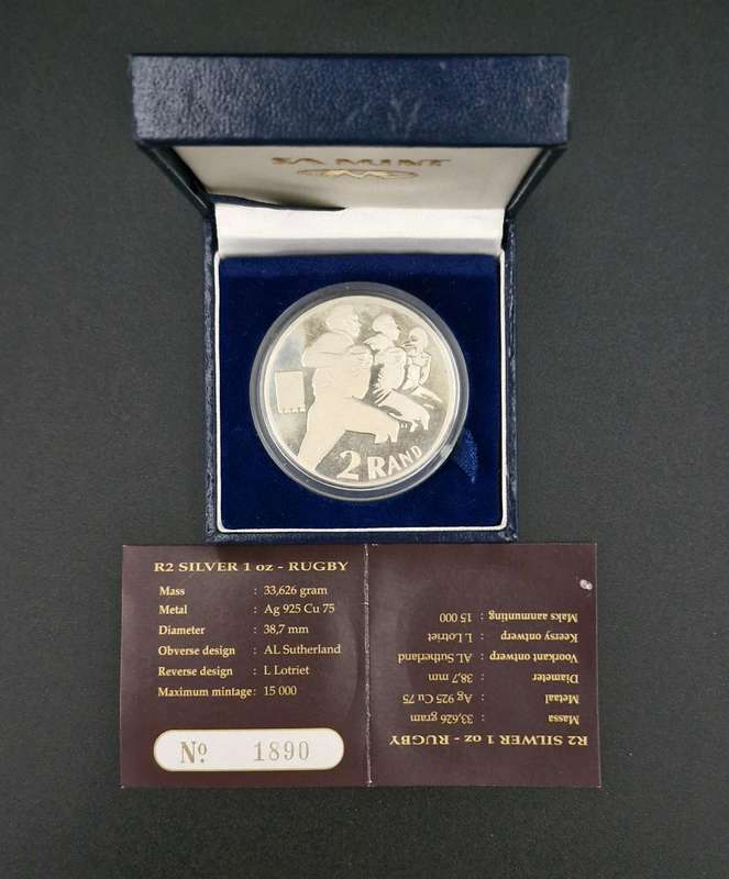 1995 R2 Silver 1oz Silver - Rugby