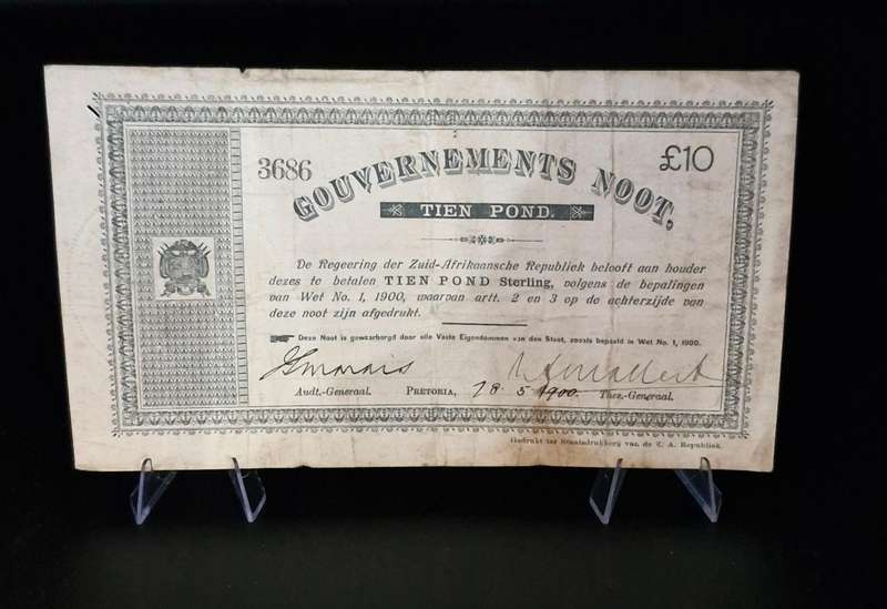 1900 Gouvernments Noot 10 Pound (Pretoria)