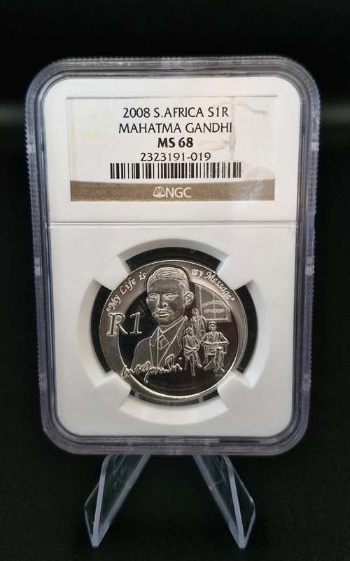 2008 South Africa R1 Mahatma Gandhi - MS 68