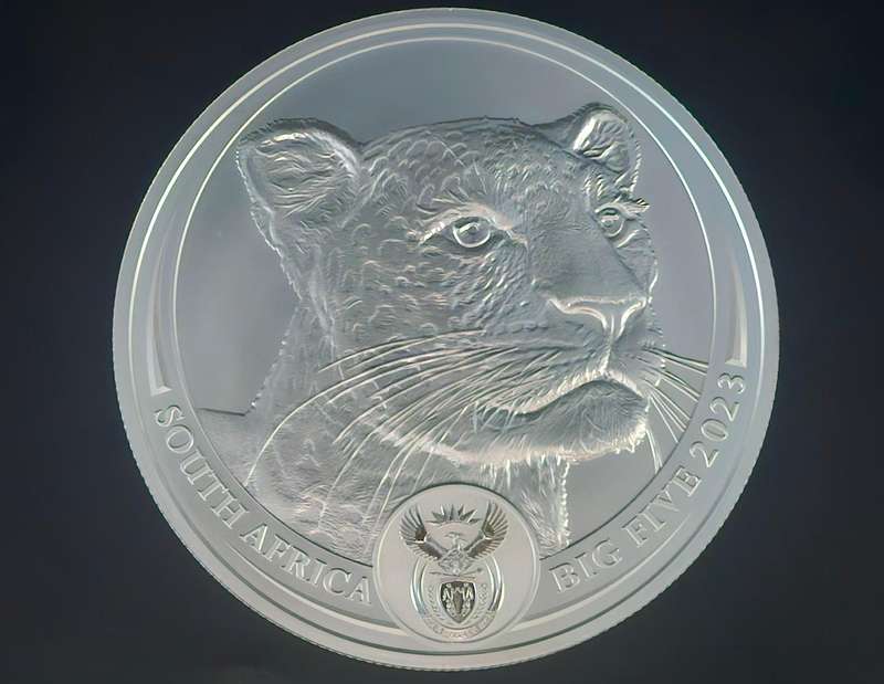 2025 R5 1KG Fine-Silver Africa's Big Five - Leopard Series ll