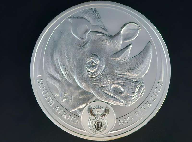 2022 Africa's Big Five - Rhino R5 1Kg Fine Silver Brilliant Uncirculated (Series ll )