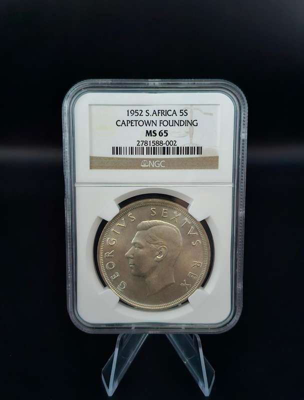 1952 South Africa 5S Capetown Founding (MS 65)