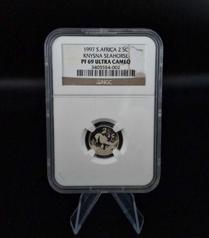 1997 South Africa 2.5c Knysna Seahorse (PF 69 Ultra Cameo)