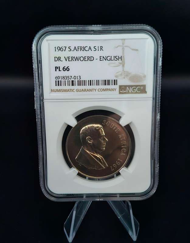 1967 South Africa S1R DR. VERWOERD - English (PL 66) Alternative Language