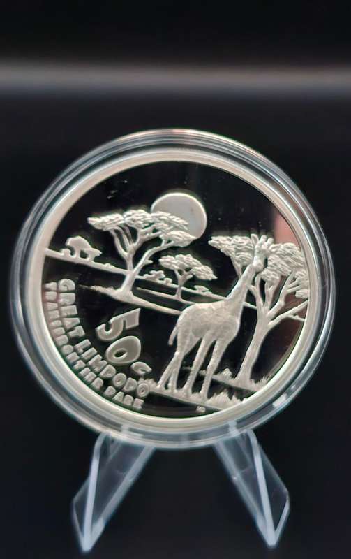 2011 Peace Parks Great Limpopo Transfrontier Park - 2oz Silver 50c