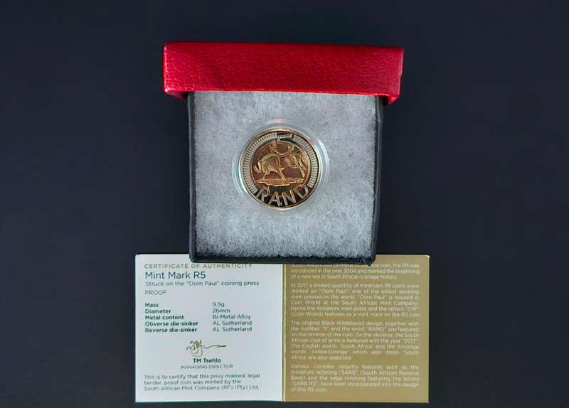 2017 Mint Mark R5 (Oom Paul Press)