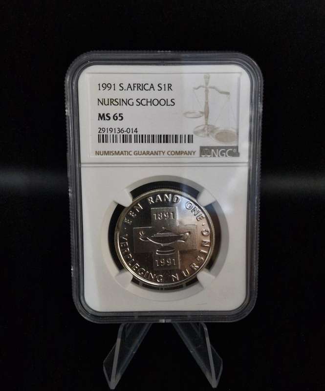 1991 South Africa Silver R1 - Nursing Schools (MS 65)