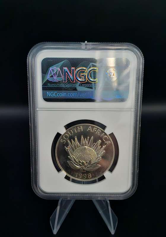 1998 Protea South Africa Silver R1 - Year of the Child (MS 67)