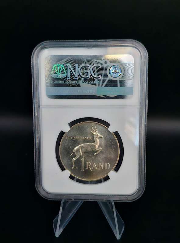 1968 South Africa Silver R1 - Afrikaans (MS 64+)