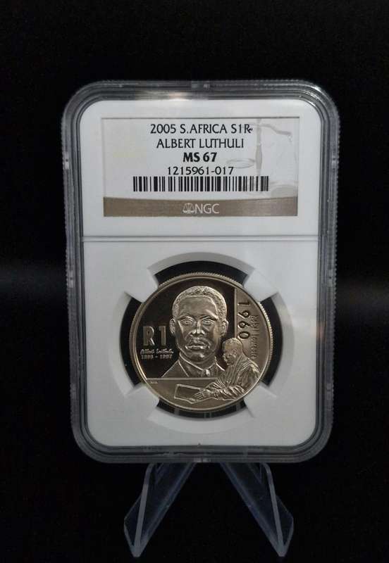 2005 South Africa Silver R1 - Albert Luthuli (MS 67)