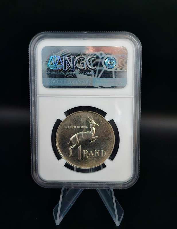 1965 South African Silver R1 - English (MS65)