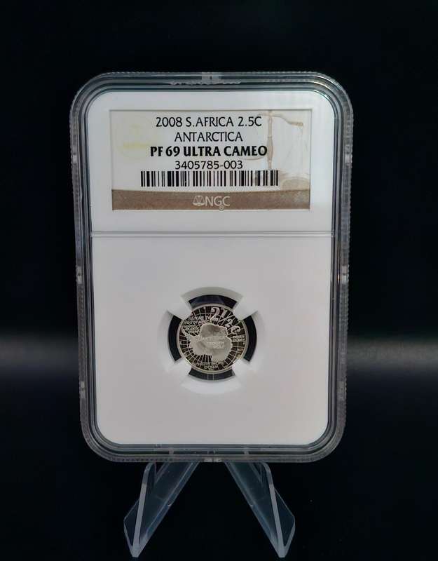 2008 South Africa 2.5C - Antarctica (PF 69 Ultra Cameo)