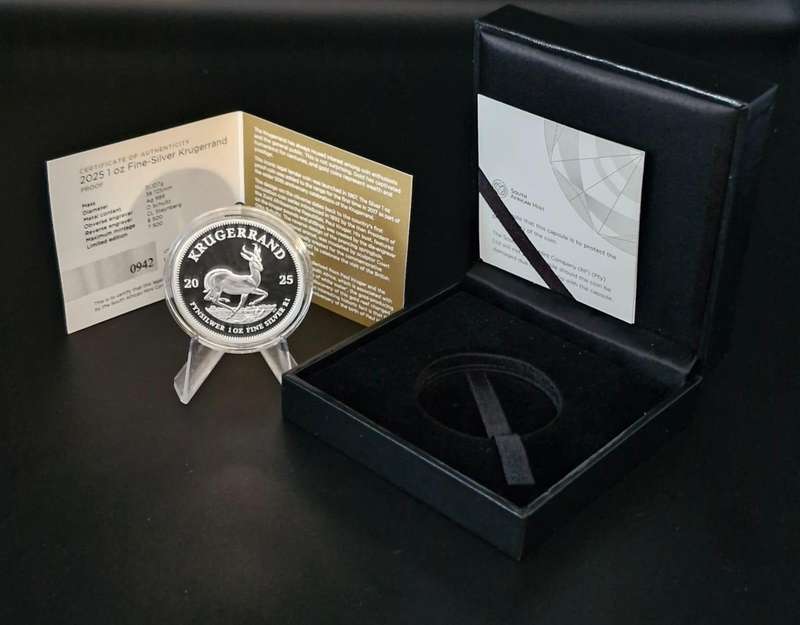 2025 South African Proof Krugerrand 1 oz Silver