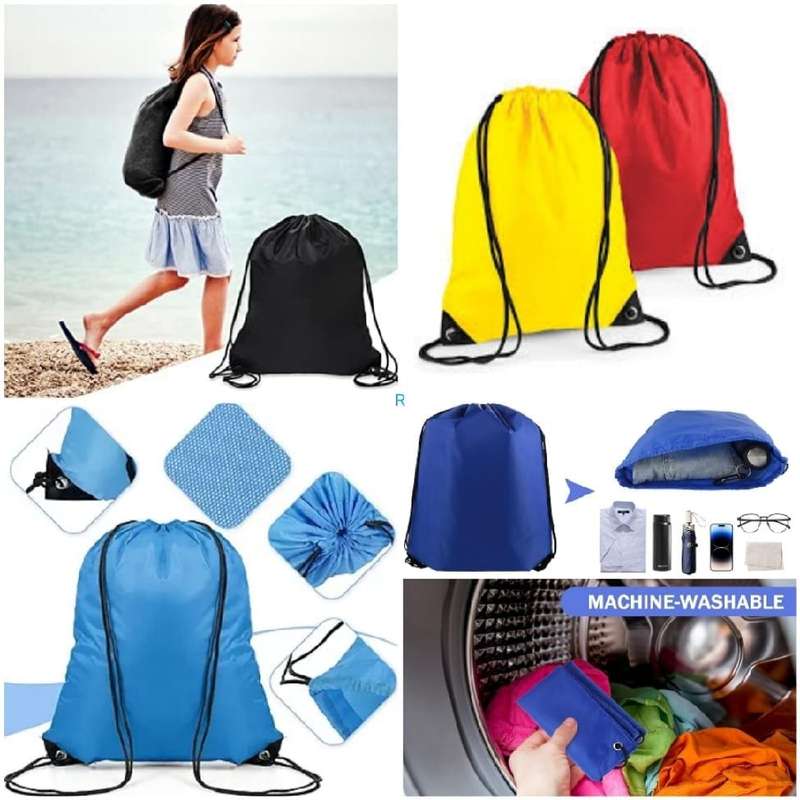 3 Pack Large Drawstring Bags