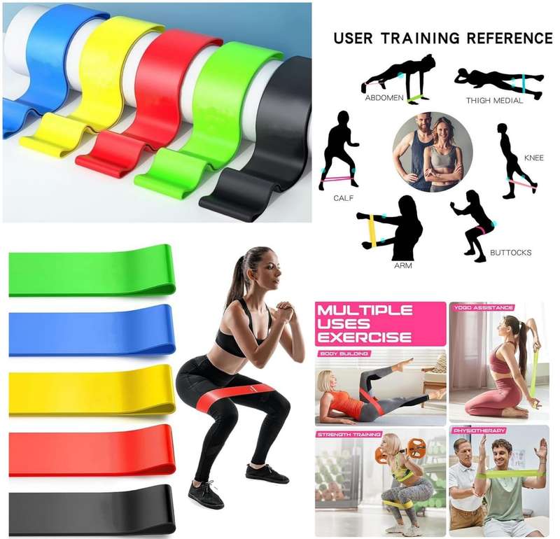 5pc Exercise Resistant Belt Set