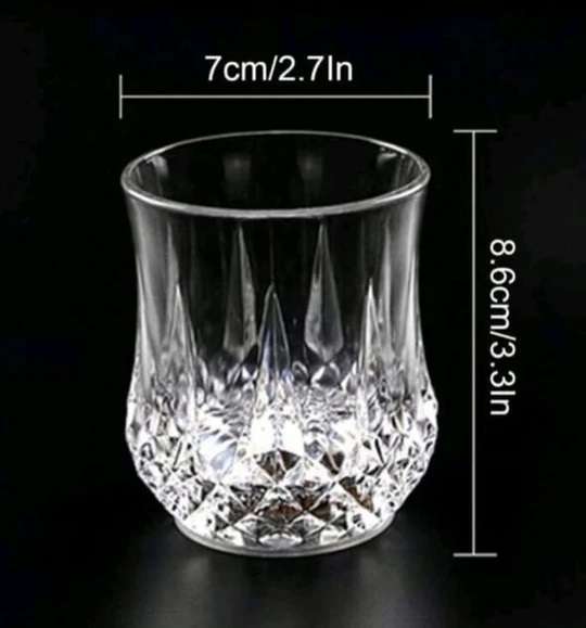 Acrylic LED Inductive Cups - Pack of 3