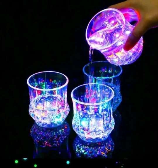 Acrylic LED Inductive Cups - Pack of 3
