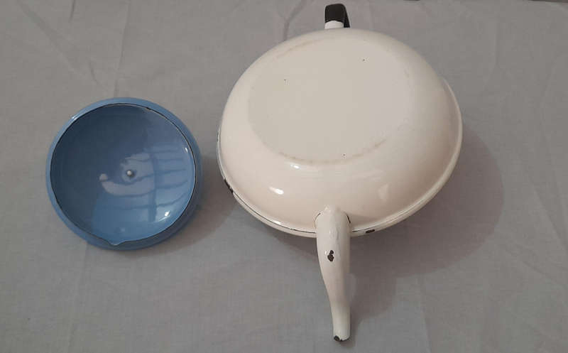 Vintage Enamel Teapot