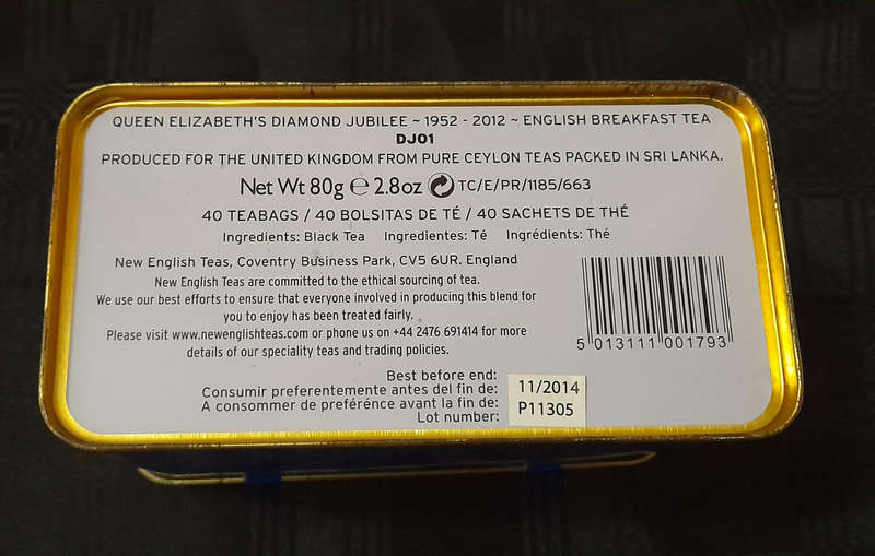 Queen Elizabeth the Second's Diamond Jubilee Commemorative Tea Tin