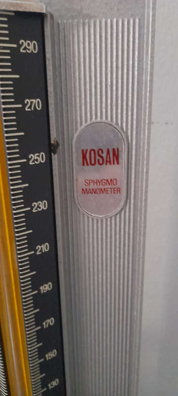 Vintage Kosan Mercurial Sphygmo Manometer 300mm/Hg (AS IS)