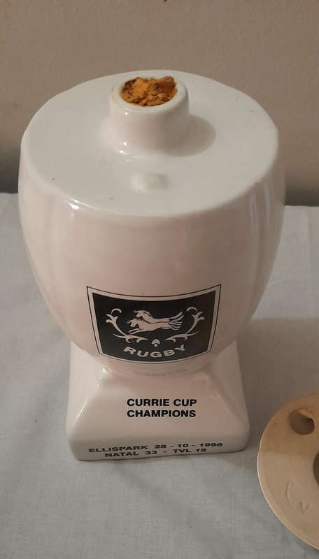 1996 Currie Cup Ceramic Decanter (for display)