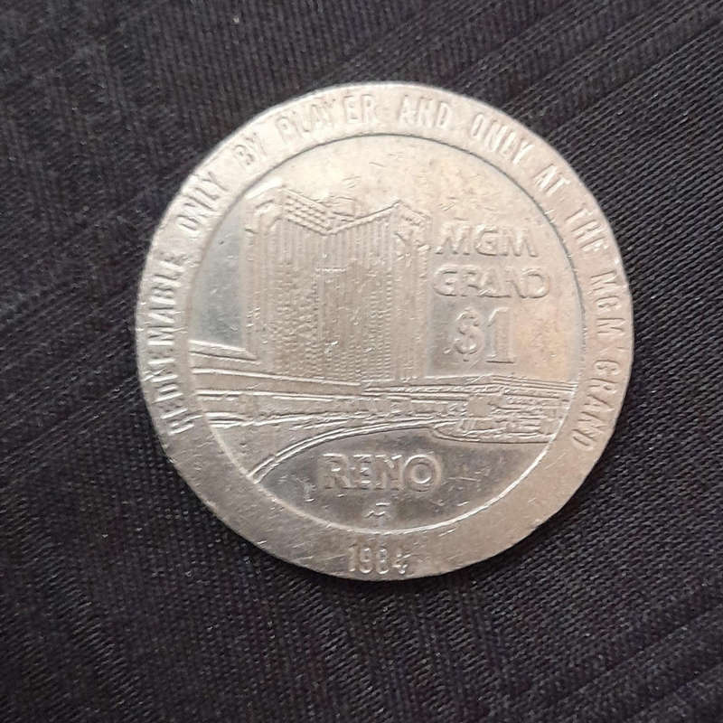 MGM Grand $1 Reno Gaming Token 1984