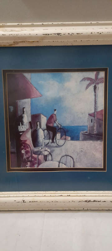 Bar y Bicicleta (Bar and Bicycle) by Didier Lourenco Print