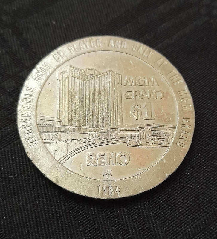 MGM Grand $1 Reno Gaming Token 1984