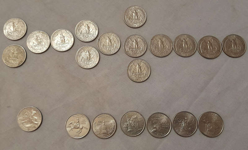 1/4 Dollar "Washington Quarter" Coin Lot