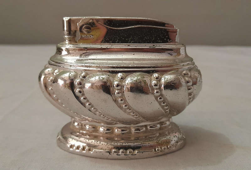 Ronson Crown, Vintage Silver-plated Table Lighter