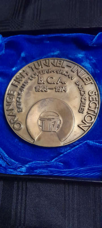 Commemorative Medal, Orange Fish Tunnel - Inlet Section