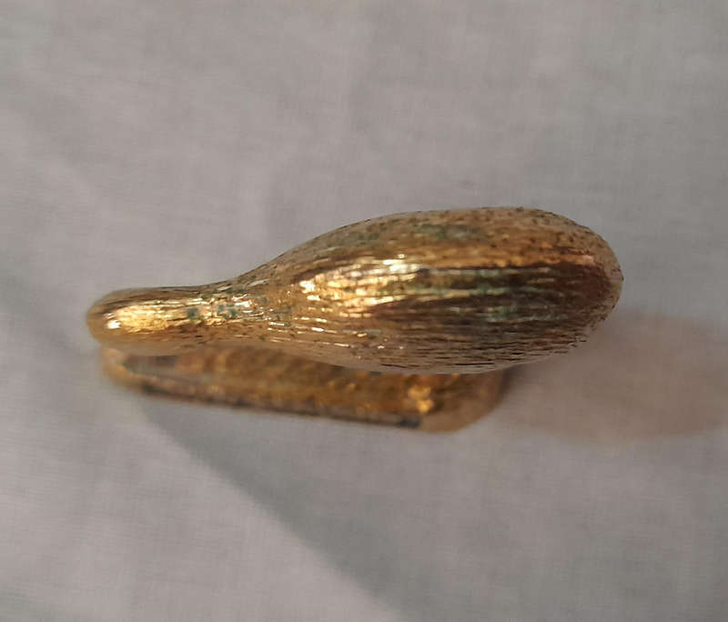 New Zealand Kiwi Gold Toned Figurine Souvenir