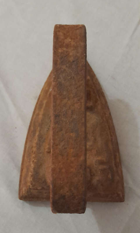 Old Rusty Sad Iron marked A A 5