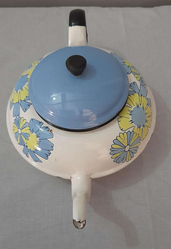 Vintage Enamel Teapot