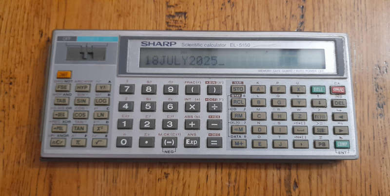 Vintage Sharp EL-5150 Scientific Calculator