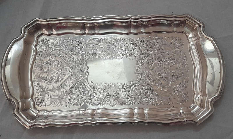 Vintage EMESS Silver-plated Tray, Small