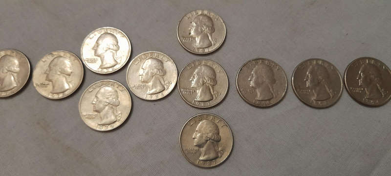 1/4 Dollar "Washington Quarter" Coin Lot