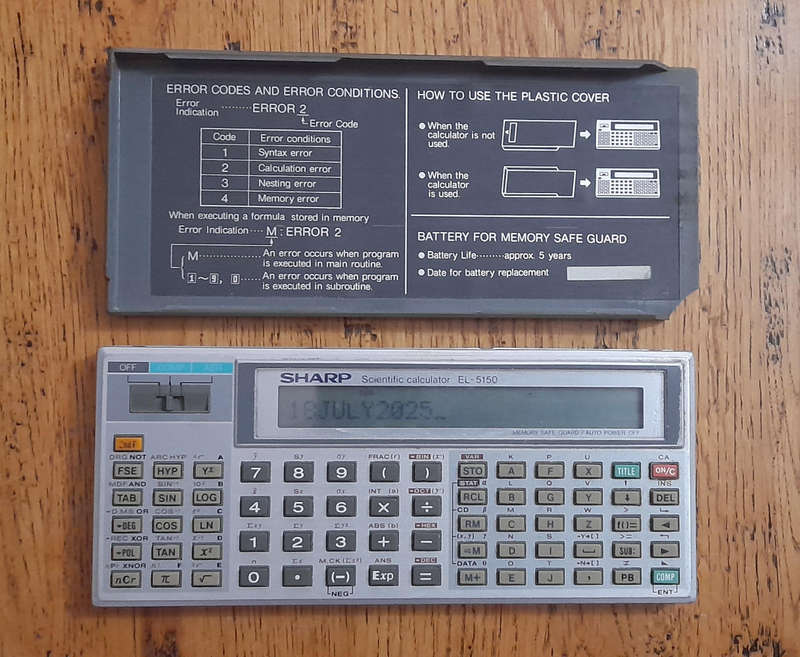 Vintage Sharp EL-5150 Scientific Calculator