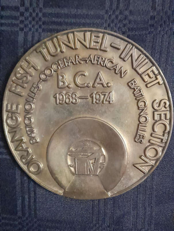 Commemorative Medal, Orange Fish Tunnel - Inlet Section