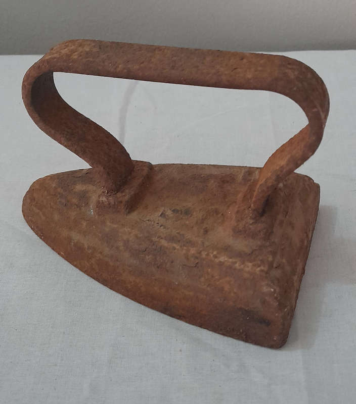 Old Rusty Sad Iron marked A A 5
