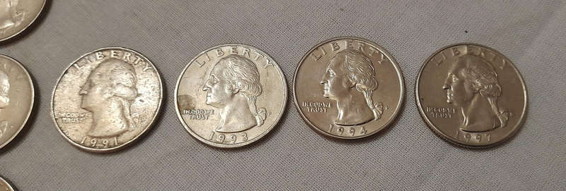 1/4 Dollar "Washington Quarter" Coin Lot