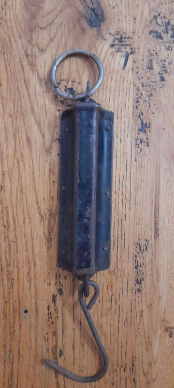 Antique Belmont Hardware Company Hanging Scale 25lbs