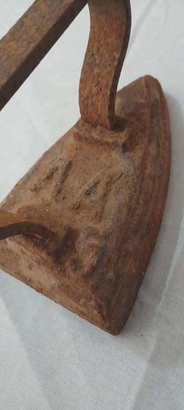 Old Rusty Sad Iron marked A A 5