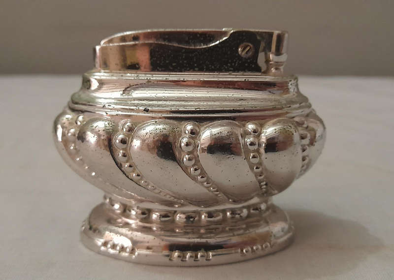 Ronson Crown, Vintage Silver-plated Table Lighter