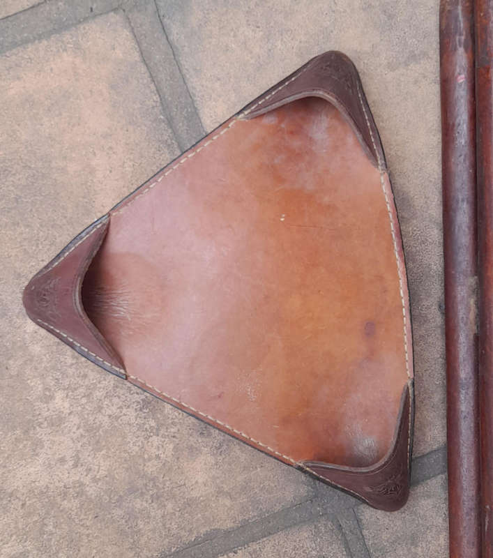 Leather Tripod Stool