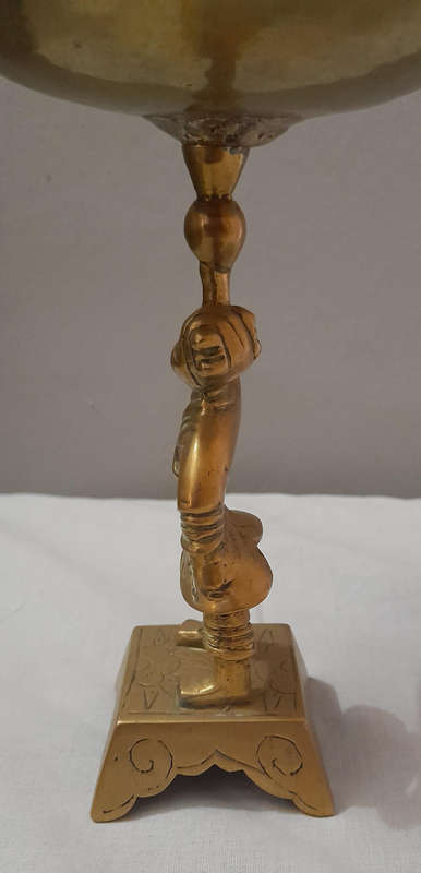 Vintage Brass Pedestal Bowl (Trinket / Candy)