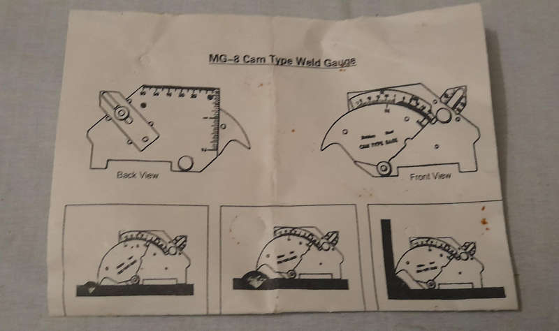 MG-8 Cam Type Weld Gauge