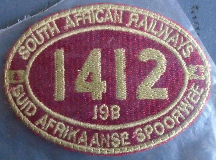 SAR CLASS 19B 1412 CLOTH BADGE