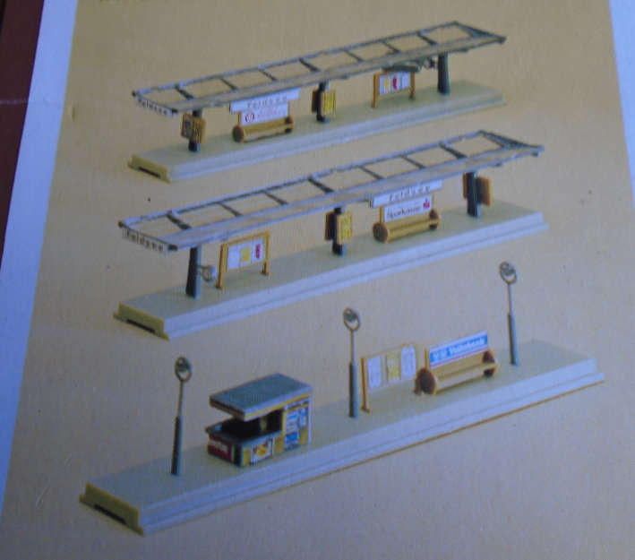 FALLER N SCALE - STATION PLATFORMS KIT, BOXED