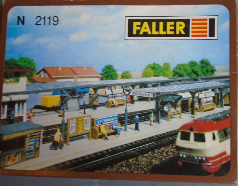 FALLER N SCALE - STATION PLATFORMS KIT, BOXED
